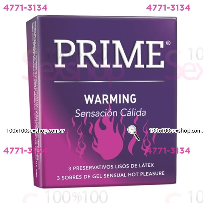 Cód: CA FP WARM - Preservativo Prime Warming - $ 4000